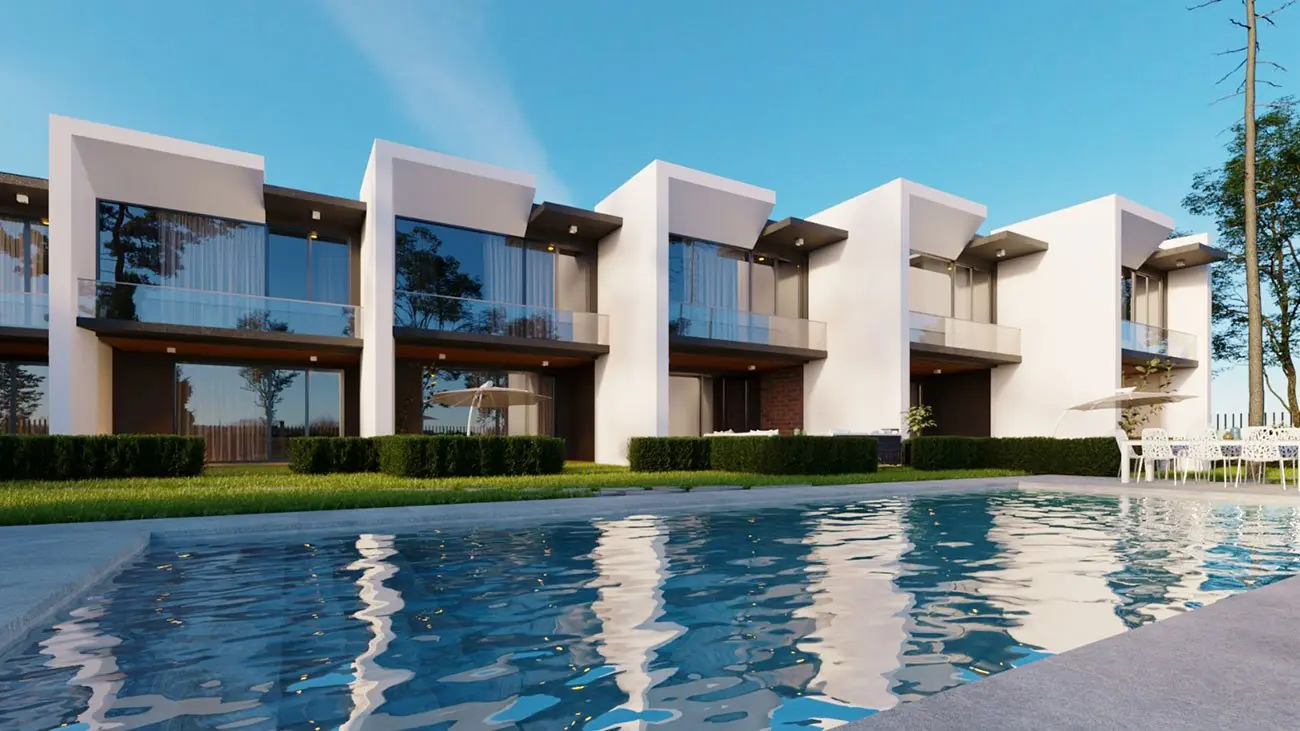 Masal Kurşunlu: terraced villas facing the pool